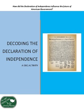 Preview of A DBQ Activity-Decoding the Declaration of Independence