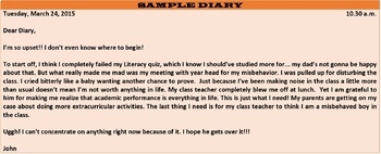 diary format