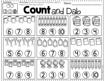 editable dabber worksheets for bingo markers