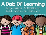 A Dab of Learning Bingo Dabber Alphabet & Number Recognition Activities