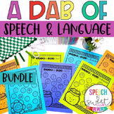 A Dab of Speech and Language Bundle - Speech Therapy Activities
