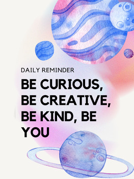 Preview of A Daily Reminder to Be Curious and Kind