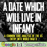 A Date Which Will Live in Infamy Primary Source Analysis o