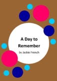 A Day To Remember - The Story of Anzac Day By Jackie Frenc