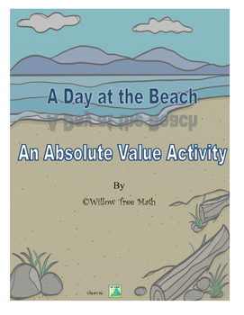 Preview of A Day at the Beach- An Absolute Value Activity