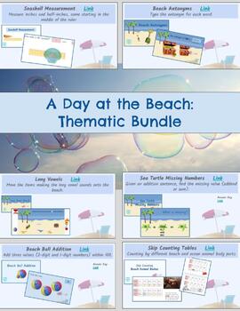 Preview of A Day at the Beach: Thematic Bundle