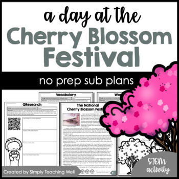 Preview of A Day at the Cherry Blossom Festival | No Prep Sub Plans