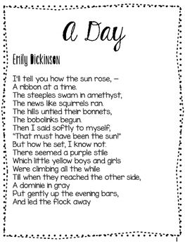 a day by emily dickinson analysis