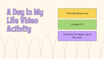 Preview of A Day in My Life Video Activity