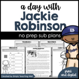 A Day with Jackie Robinson | No Prep Sub Plans | Digital a