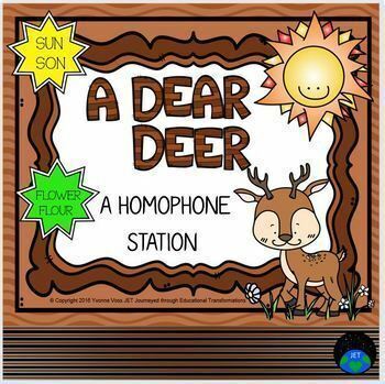 Preview of A Dear Deer Homophone Station