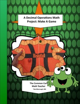 Preview of A Decimal Operations Math Project