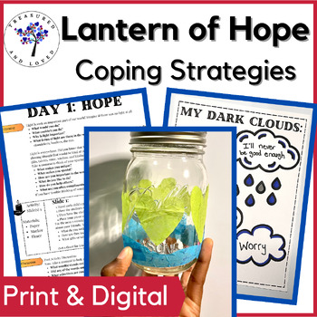 Preview of Lantern of Hope: a Coping Strategies Lesson for Depression and Anxiety