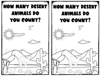 Preview of A Desert Animal Counting Book