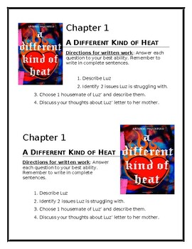 Preview of A Different Kind of Heat-Pagliarulo: Chapter 1 Questions