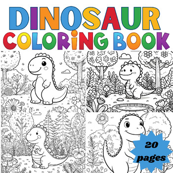 Preview of A Dinosaur Coloring Adventure for Grades K-3