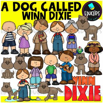 Preview of A Dog Called Winn Dixie Clip Art Set {Educlips Clipart}