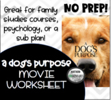 A Dog's Purpose Movie Worksheet FREEBIE