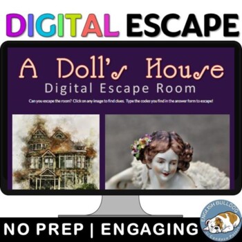 Preview of A Doll's House Digital Escape Room Review Game Activity