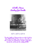 A Doll's House (Ibsen) Reading Quiz Bundle- ACT I, II, III