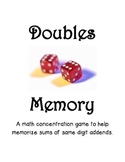 A Doubles Memory Math Game