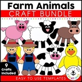 Farm Animal Crafts Bundle | Farm Activities | Farmer | Cow
