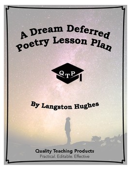 Preview of Lesson: A Dream Deferred by Langston Hughes Lesson Plan, Worksheets and Key