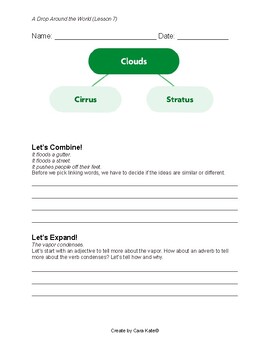 Preview of A Drop Around the World (Module 2: Lesson 7) Printable Worksheet