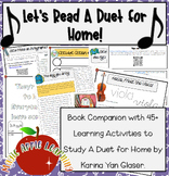 A Duet for Home Book Study Novel Companion and Learning Ac