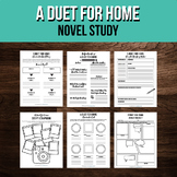 A Duet for Home Novel Study Activity Bundle