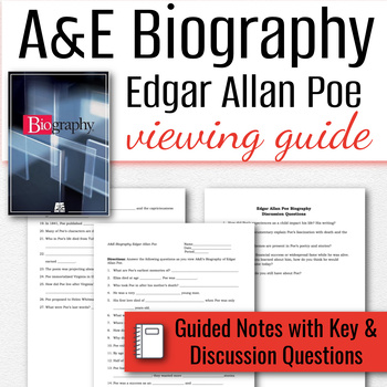 Preview of A&E Biography of Edgar Allan Poe - Viewing Guide & Discussion Questions