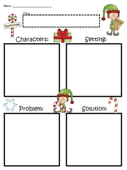 A+ Elf Blank Story Maps by Regina Davis | TPT