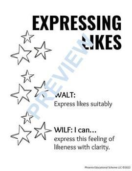 Preview of A FULL LESSON ON- EXPRESSING LIKES