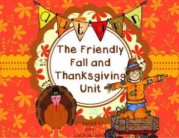 Preview of Fall And Thanksgiving Unit including Johnny Appleseed