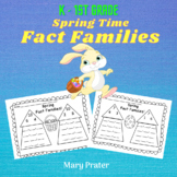 Kindergarten Math Springtime Houses for Fact Family Printables