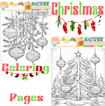 Preview of A Festive Christmas Coloring Wonderland