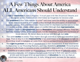 A Few Things About America All Americans Should Understand Poster