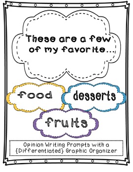 A Few of My Favorite...Opinion Writing and {Differentiated} Graphic ...