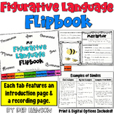Figurative Language Flipbook in Print and Digital Easel