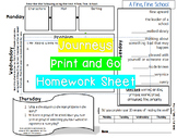 A Fine Fine School Journeys Lesson 1 Print and Go Homework