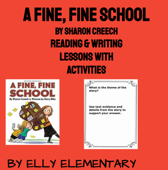 Preview of A FINE, FINE SCHOOL: READING/WRITING UNIT & MATH EXTENSION (JOURNEYS 3RD GRADE)