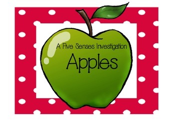 Preview of A Five Senses Investigation - Apples