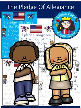 A+ Freebie: Pledge of Allegiance Poster And Writing