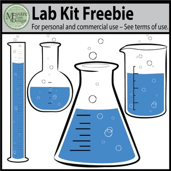 Preview of A Freebie Science Lab Mini Clip Art Pack {Messare Clips and Design}