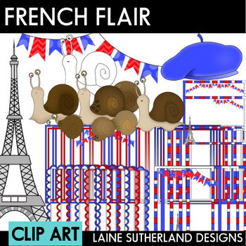 Preview of French Flair Clip Art Set