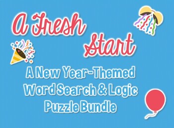 Preview of A Fresh Start: A New Years Themed Word Search & Logic Puzzle Bundle