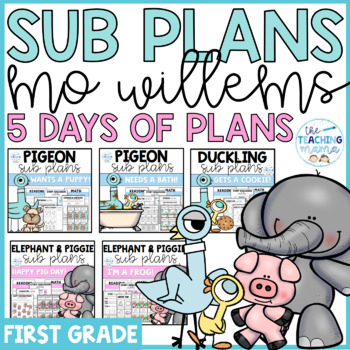 Preview of A Full Week of Mo Willems Sub Plans