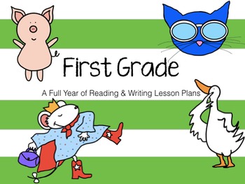 Preview of A Full Year of Reading & Writing Lesson Plans for 1st Grade