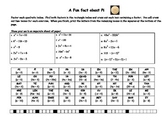 A Fun Fact about Pi Student Worksheet