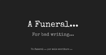 Preview of A Funeral For Bad Writing - Common Writing Mistakes, Presentation, Guided Notes